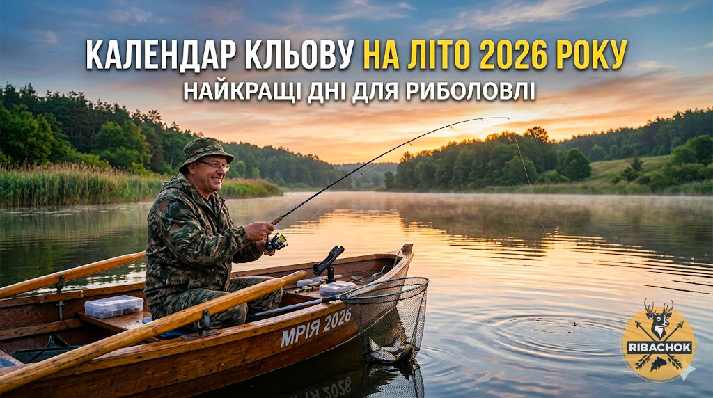 Календар кльову на літо 2026 року найкращі дні для риболовлі
